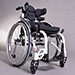 Orteza Tarta ® zamontowana na wózku Sagitta kids , skutecznie chroni kręgosłup i gwarantuje utrzymywanie prawidłowej postawy siedzącej dziecka.